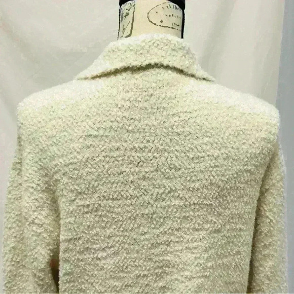 Sanctuary Women’s Ivory Button Up Fuzzy Cardigan Sweater with Pockets Size M - Picture 7 of 12